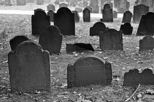 Old tombstones
