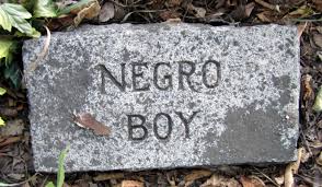 Negro boy tombstone