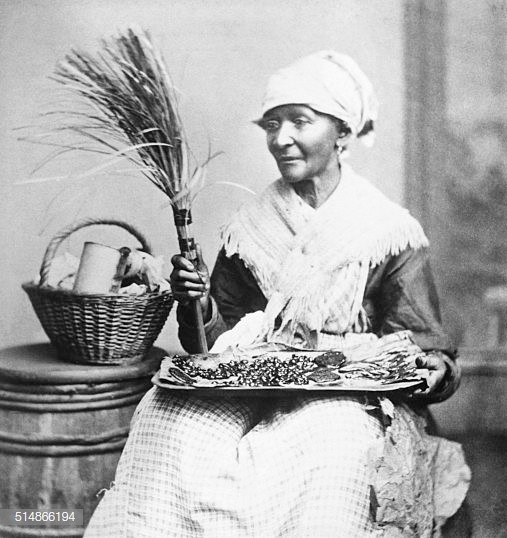 (Original Caption) A Negro woman vendor. Stereoscopic view. ORIGINAL CAPTION.
