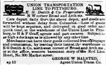 Arch St advertisement