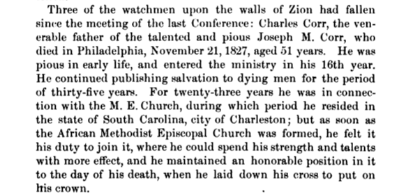 Charles M. Corr obit