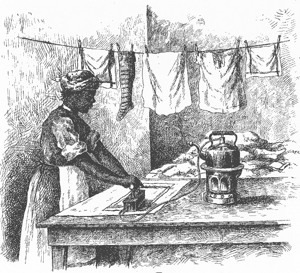 Laundress - ironing