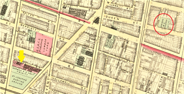 Map Grocers' Sugar House and BBG