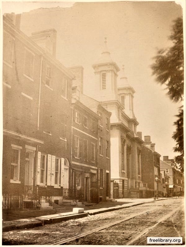South side of Spruce Street 1859